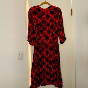 ASOS flower midi dress